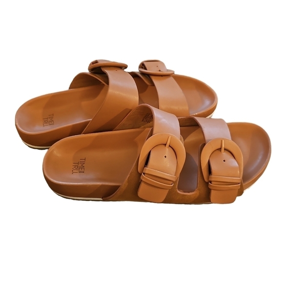 Time and Tru Shoes - Time and Tru brown sandals like Birkenhead sz 10 SH233